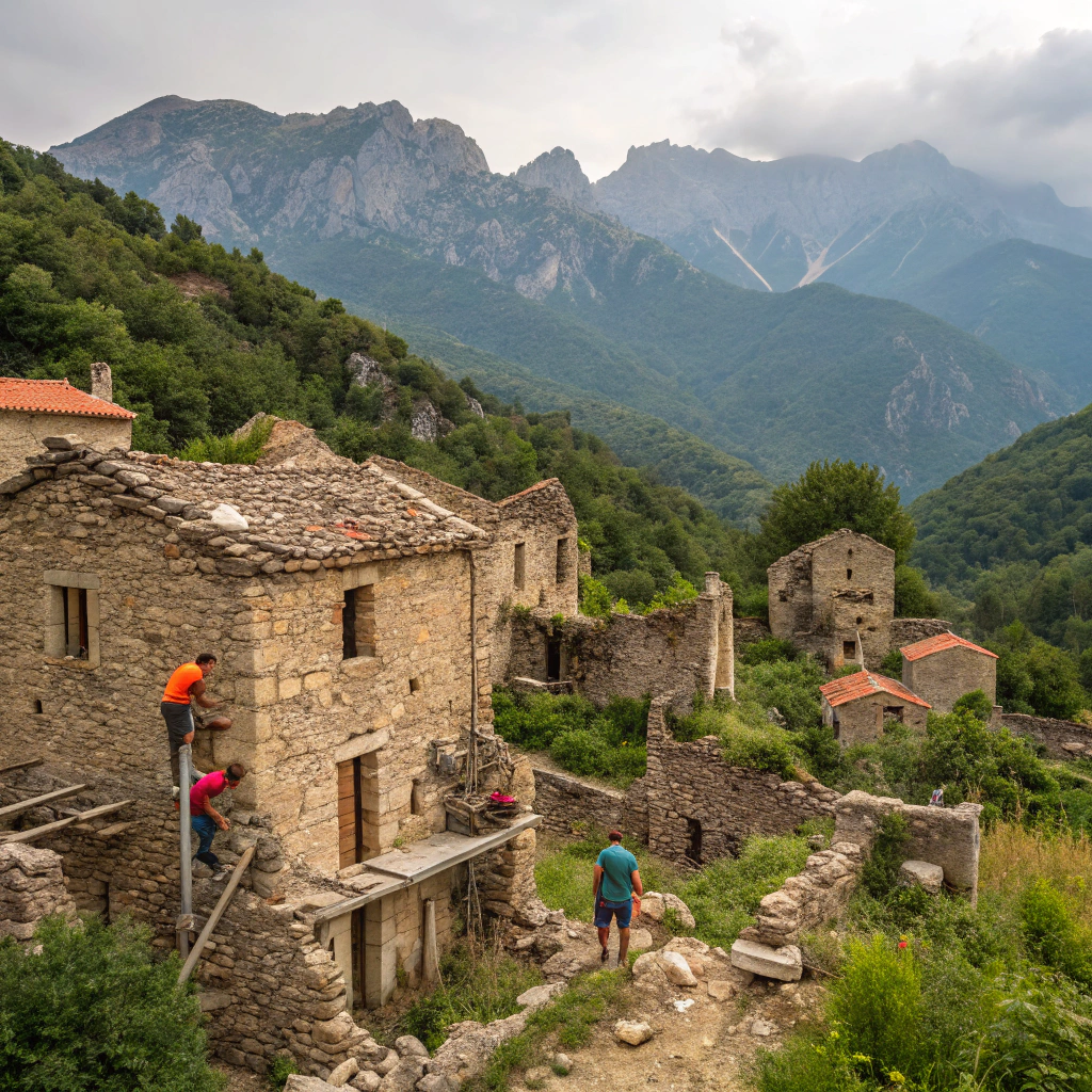 Plan des infrastructures du Village Radiant